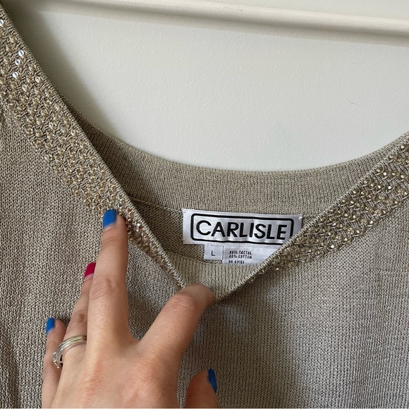 Vintage Carlisle Beaded Tank - Picture 2 of 3
